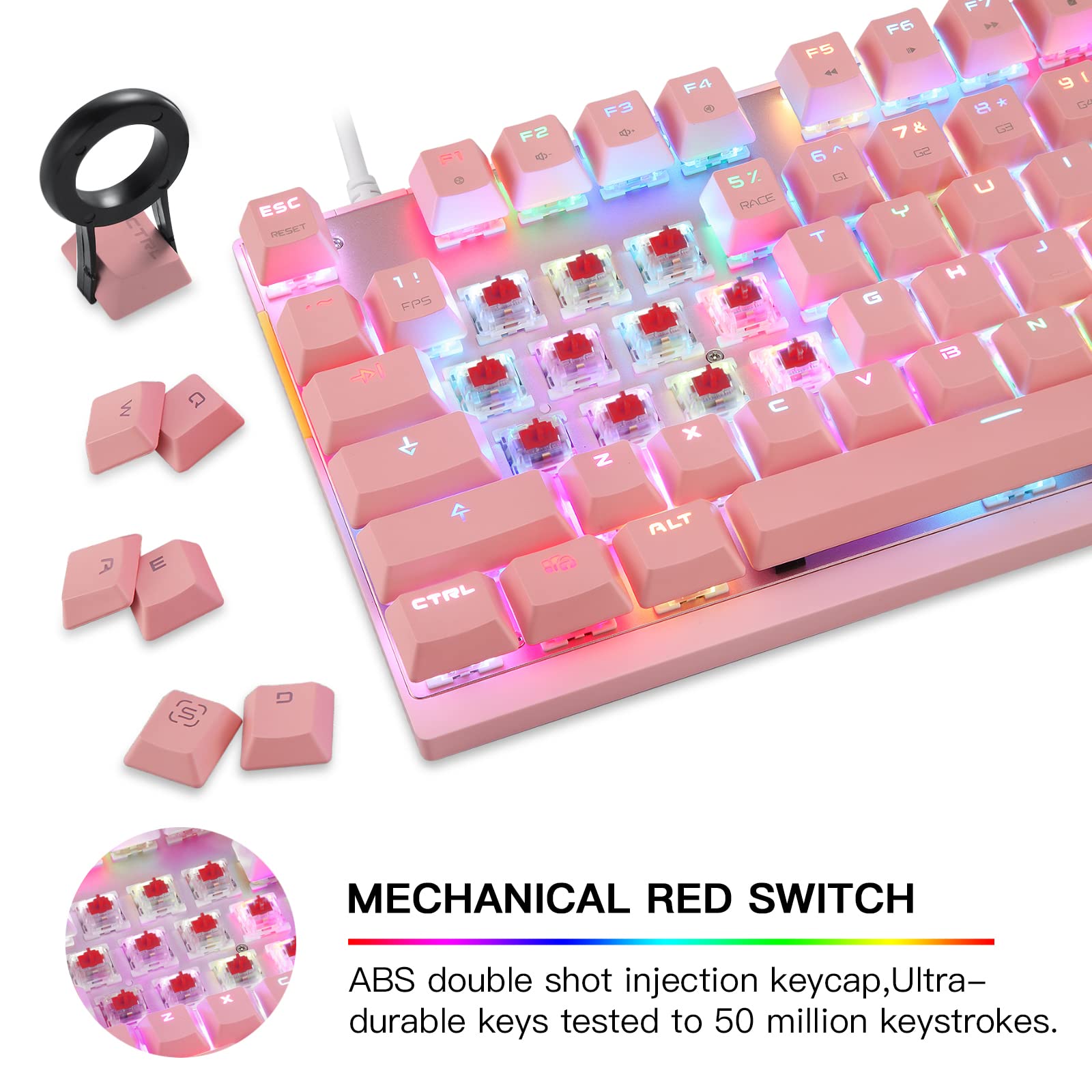 Teclado mecânico profissional para jogos MOTOSPEED RGB